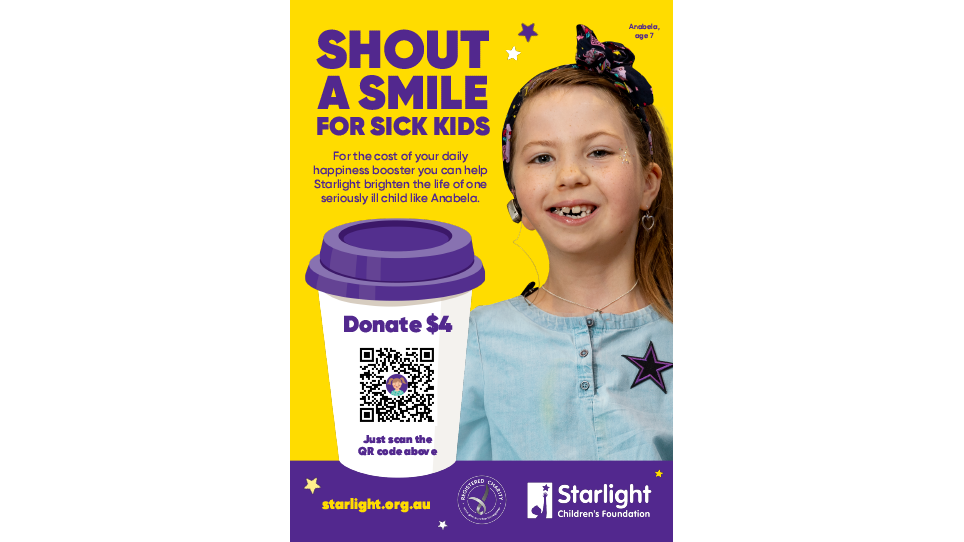 Shout a Smile for Sick Kids poster