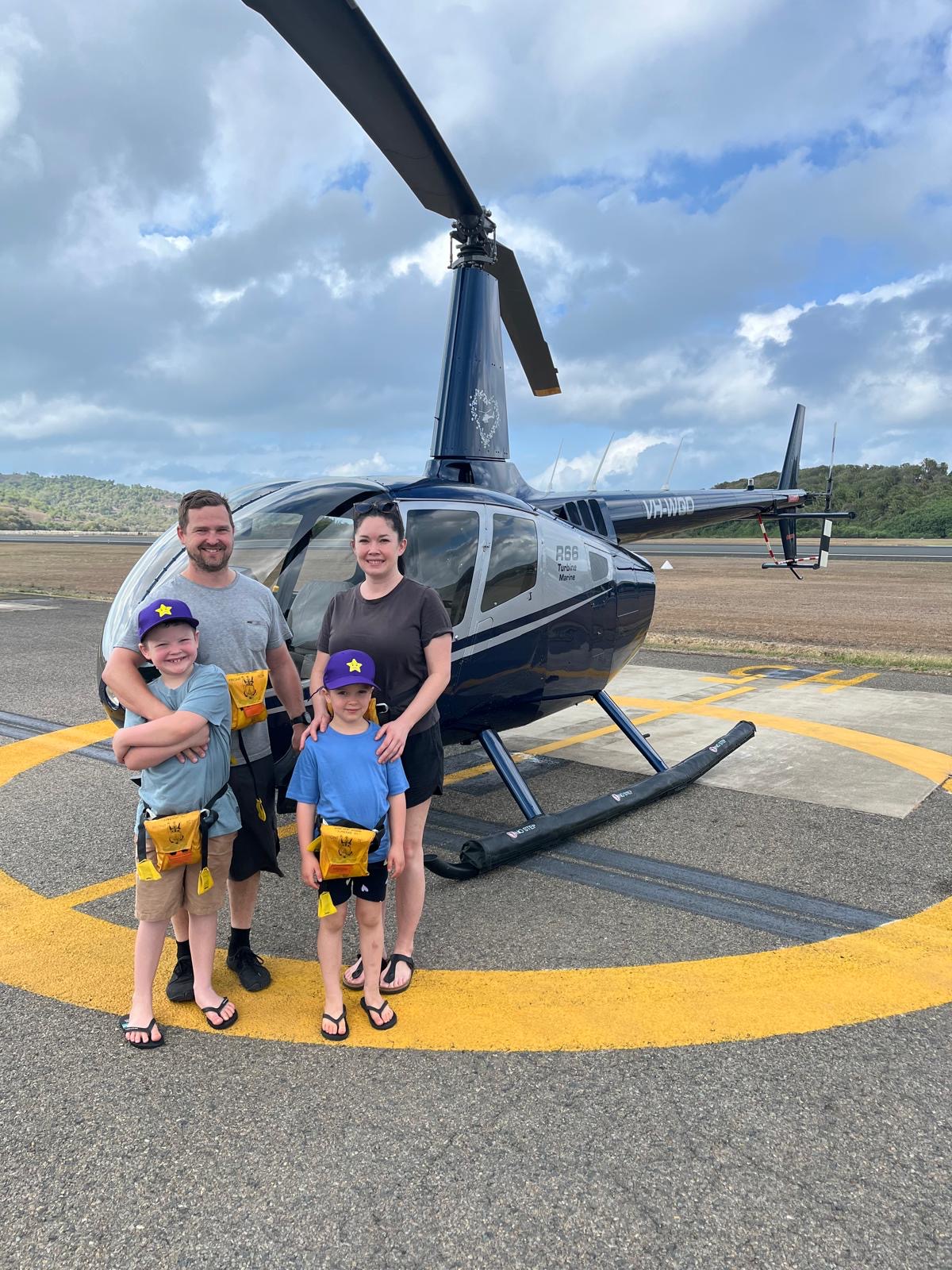 Alex and the helicopter