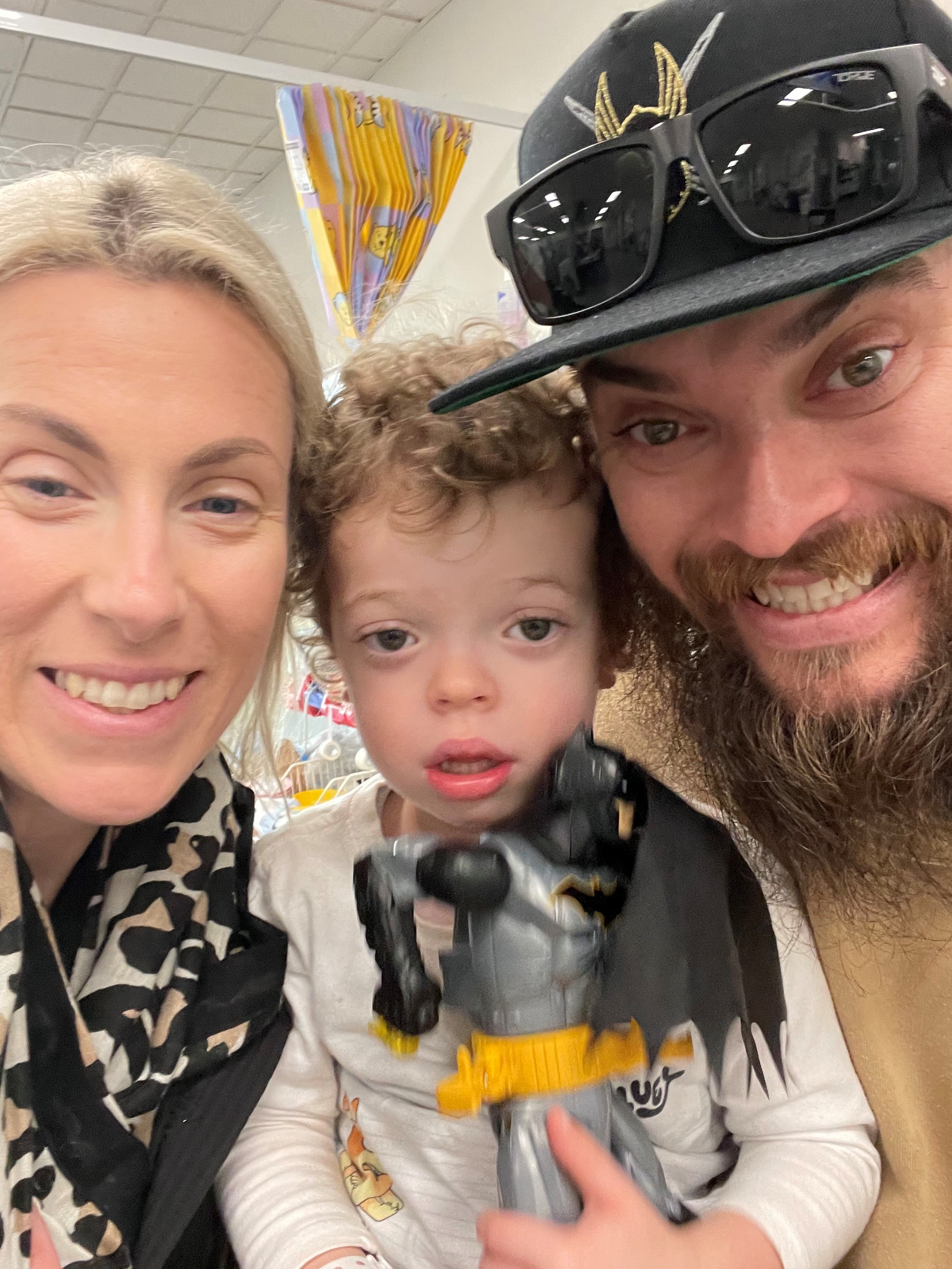 Jagger with parents
