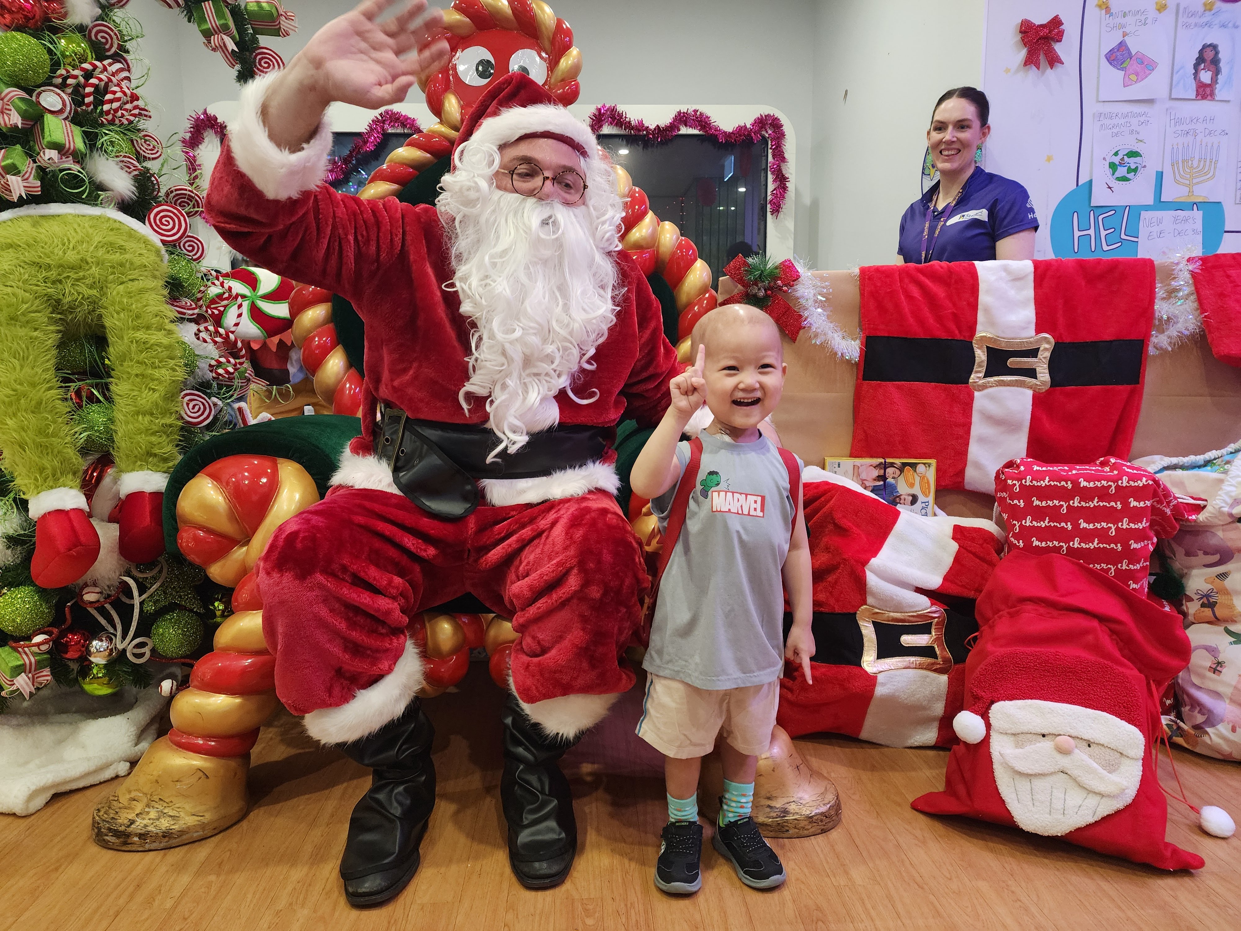 Edwin and Santa