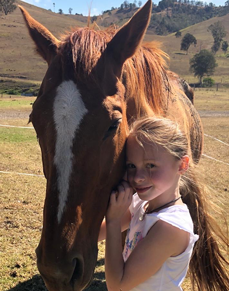 Rose with horse