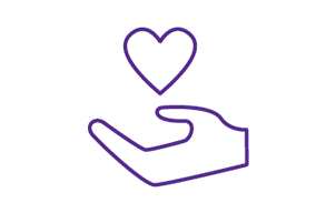 Caring icon card