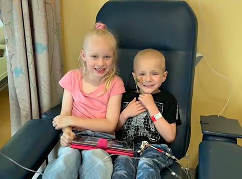Hunter and sister in hospital - thank you appeal