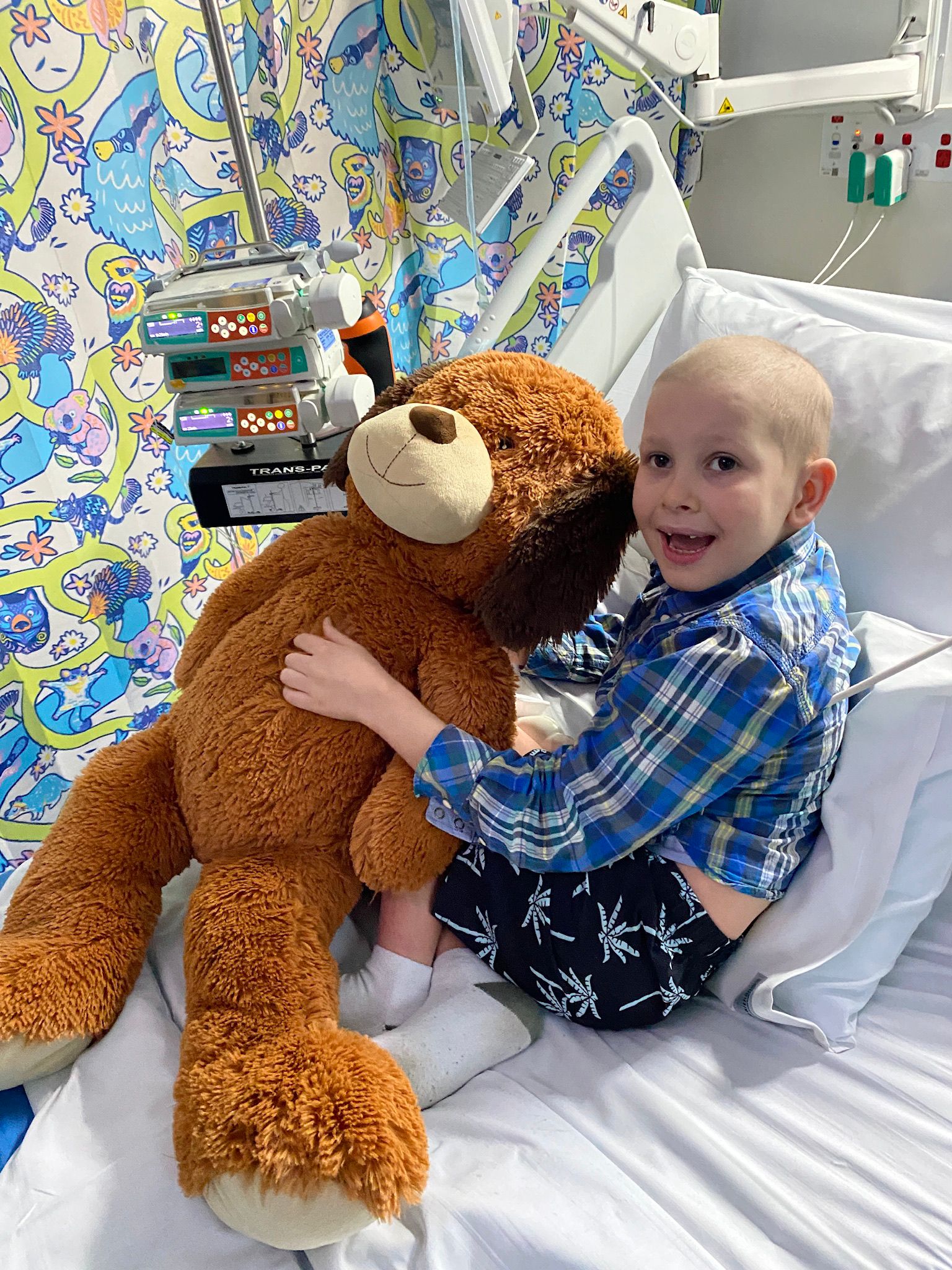 Sam with teddy