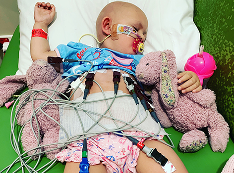 Ava in hospital