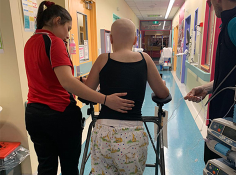 Samara learning to walk again