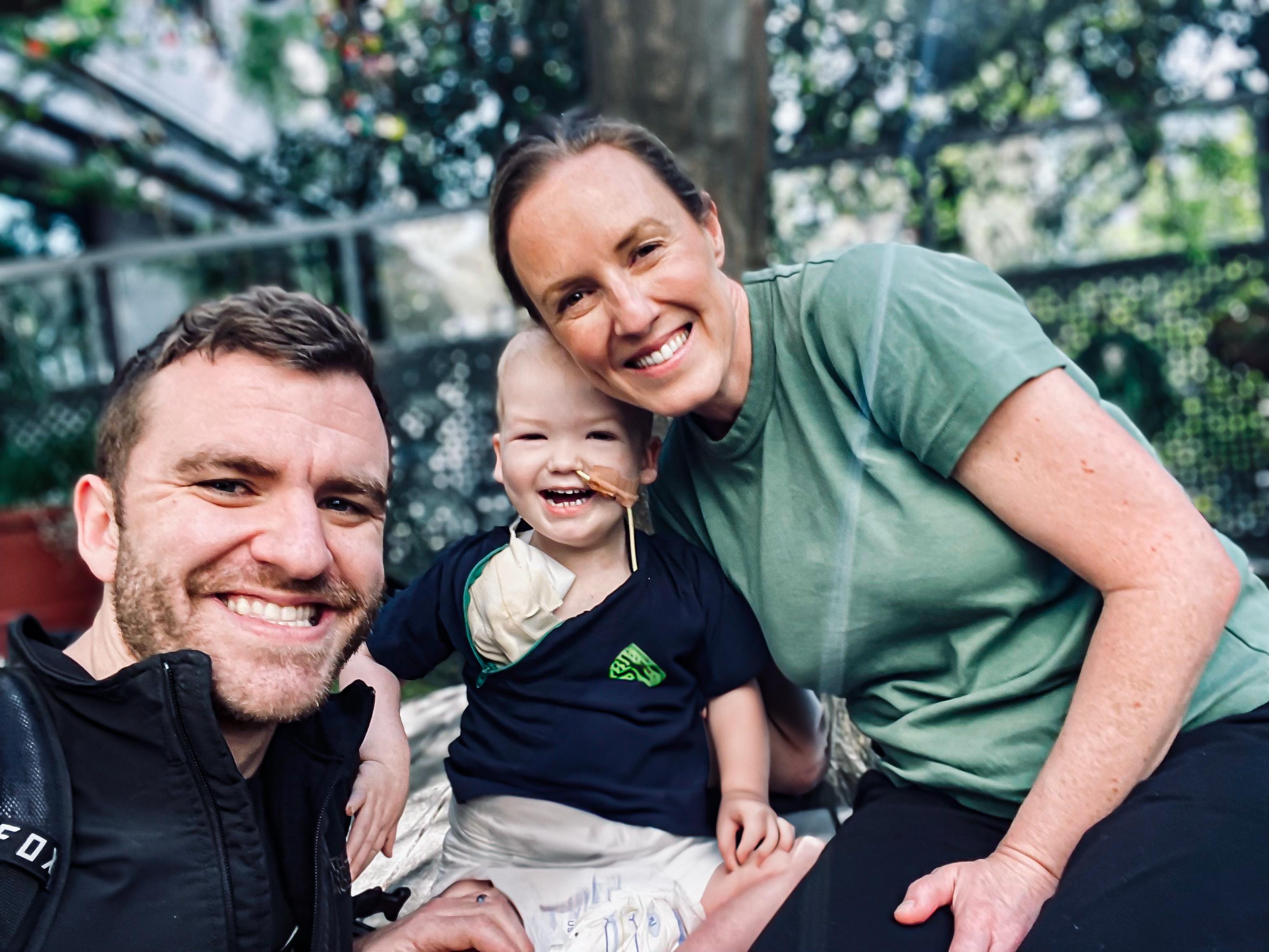 Teddy with Mum and Dad