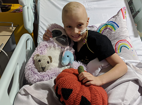 Bonnie in hospital bed