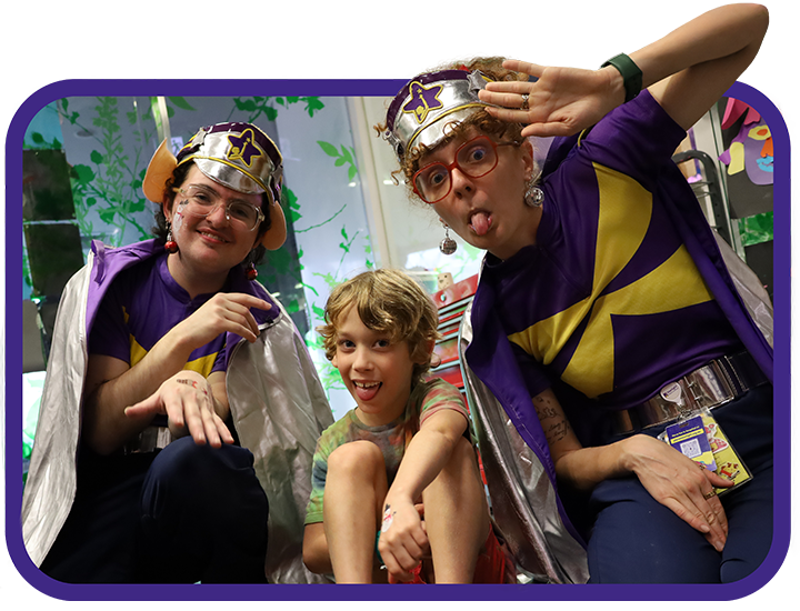 Captain Starlight x2 with George in Starlight Express Room
