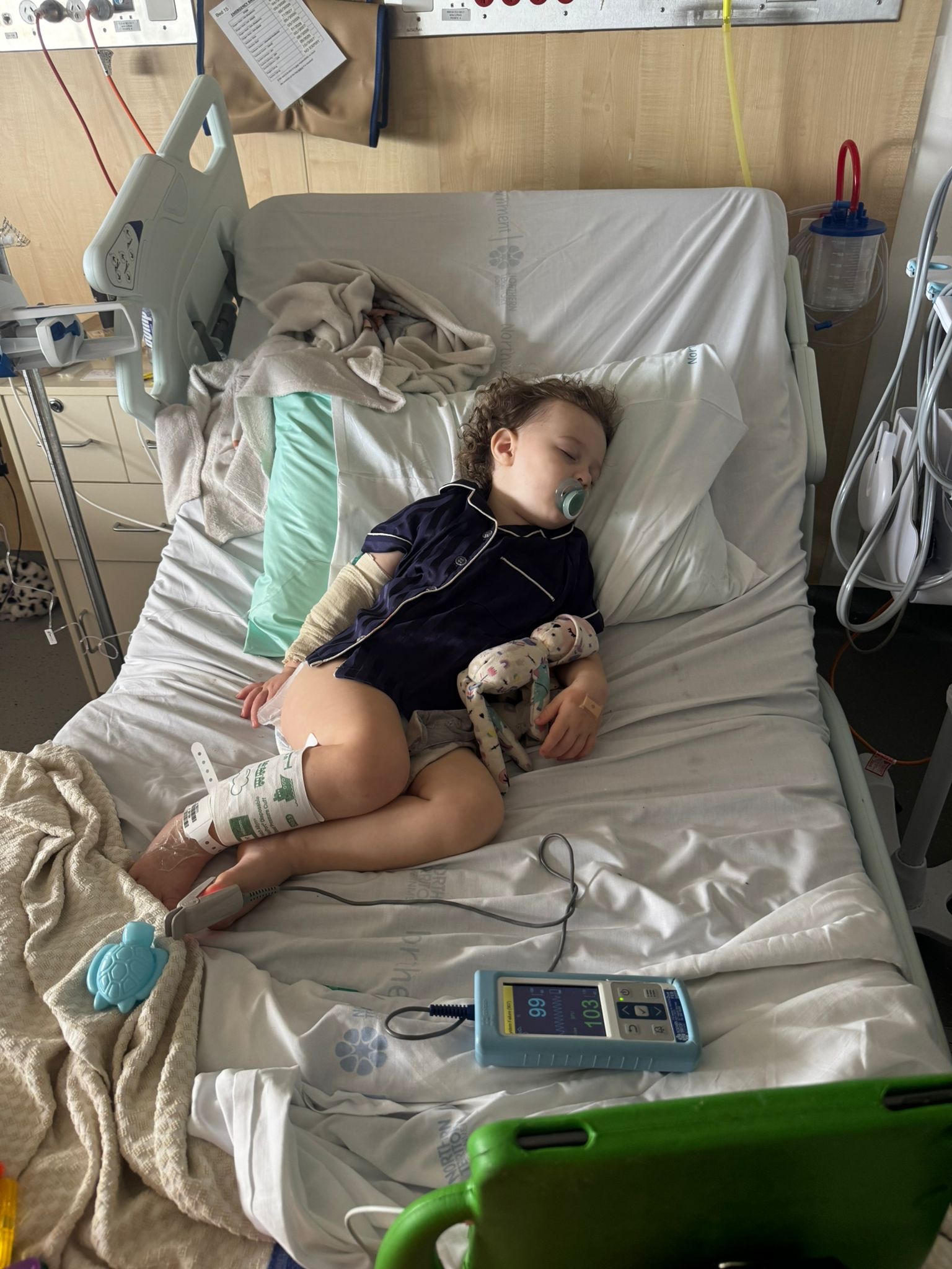 Millie sick in hospital