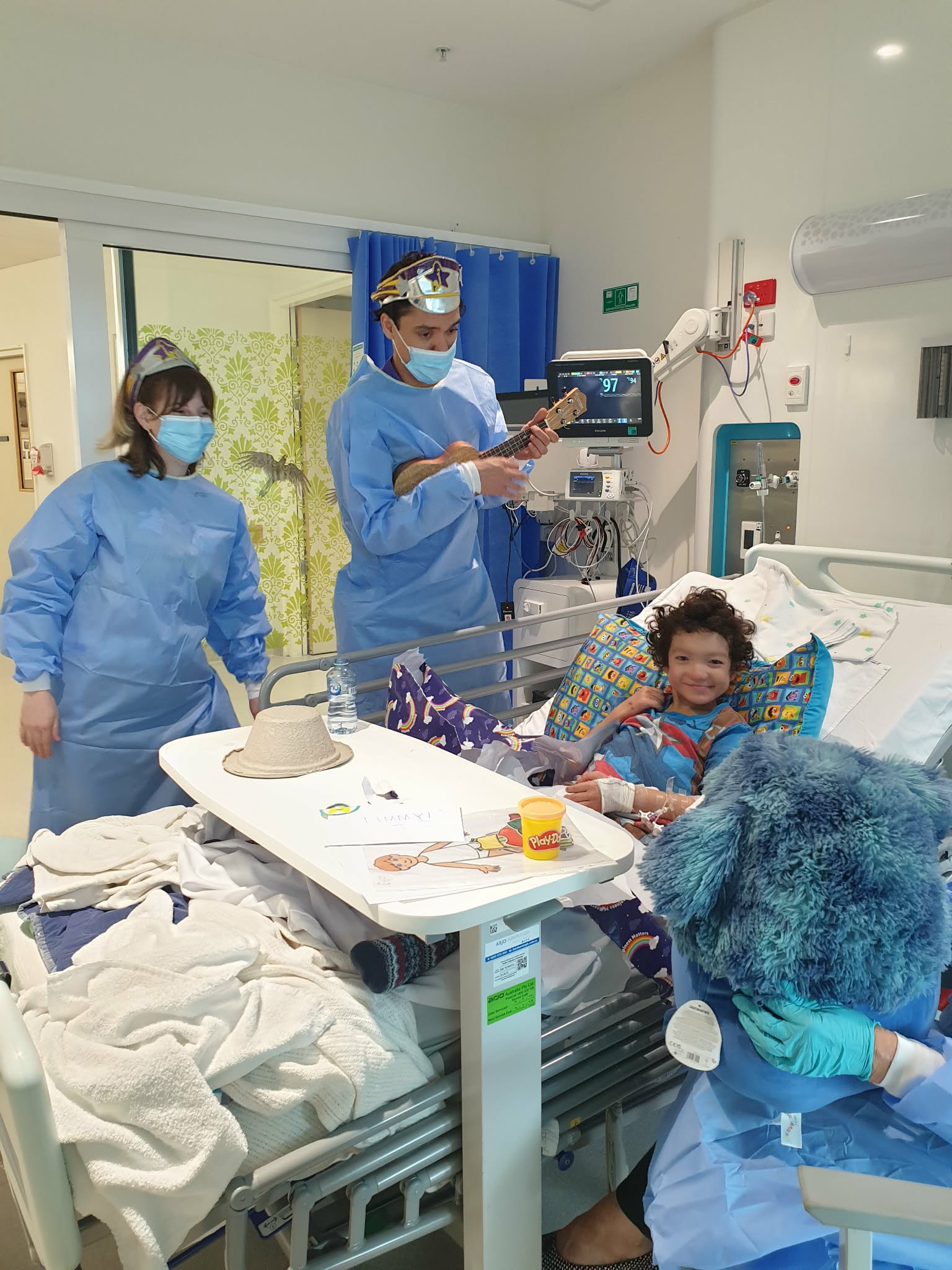 Timmy in hospital