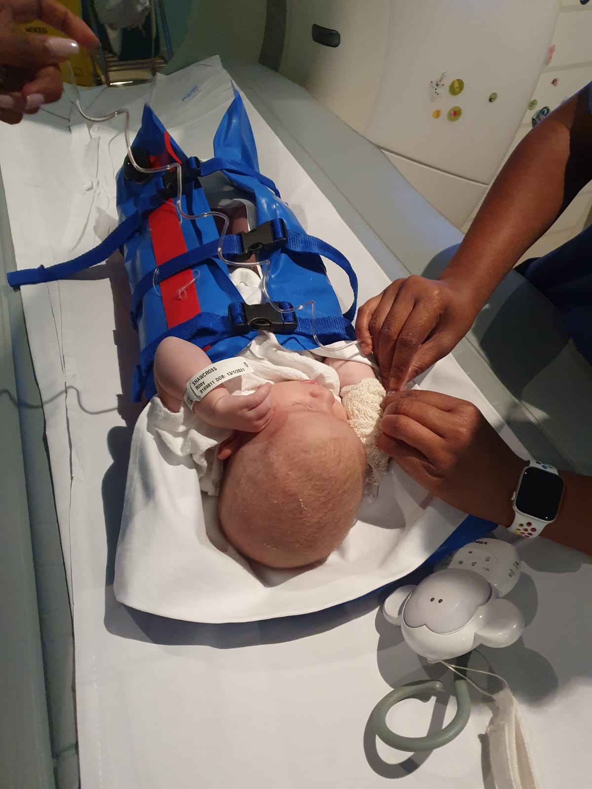 Riley in hospital