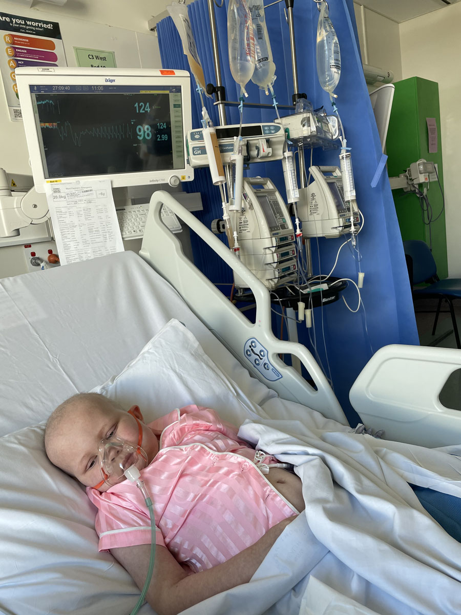 Molly in hospital