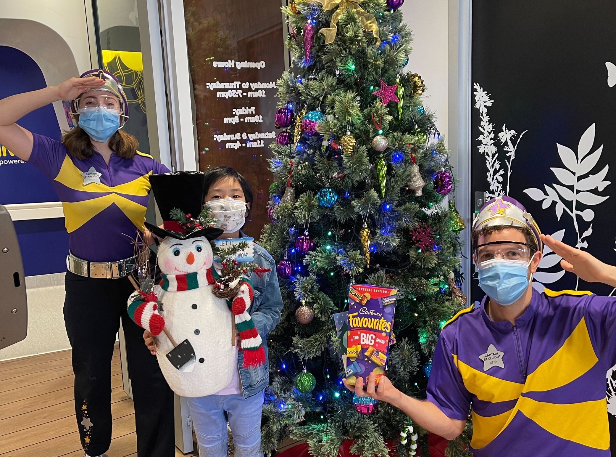 Nia's story - Nia in hospital at Christmas