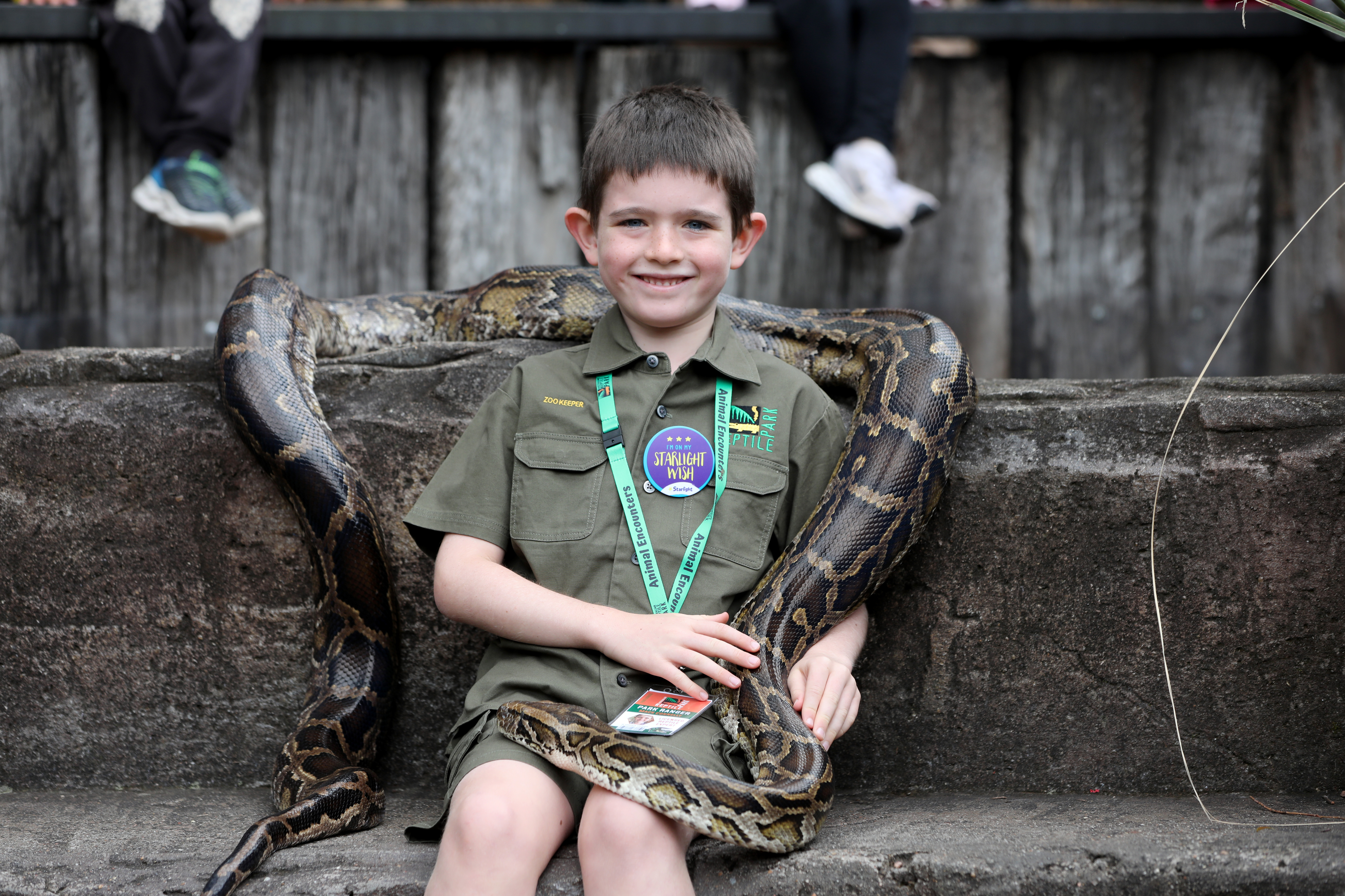 Mack with snake