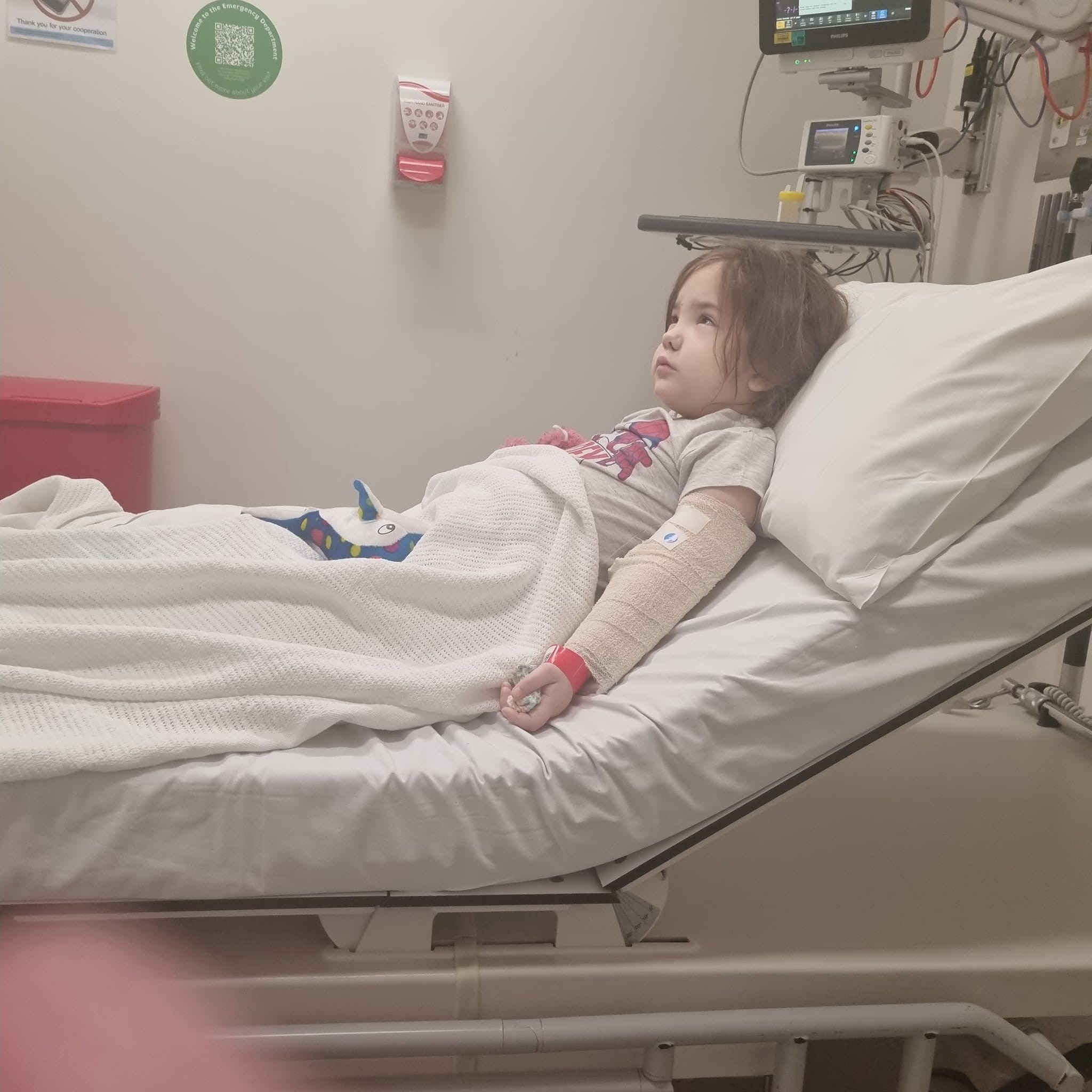 Amara in hospital