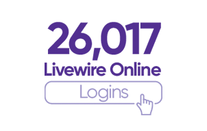 26017 Logins to Livewire Online