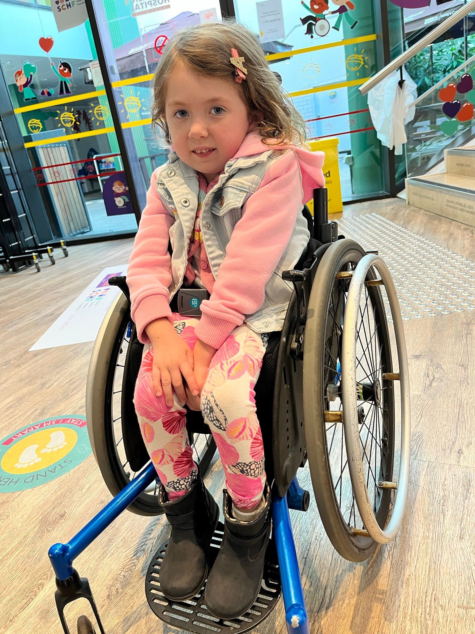 Avi in wheelchair