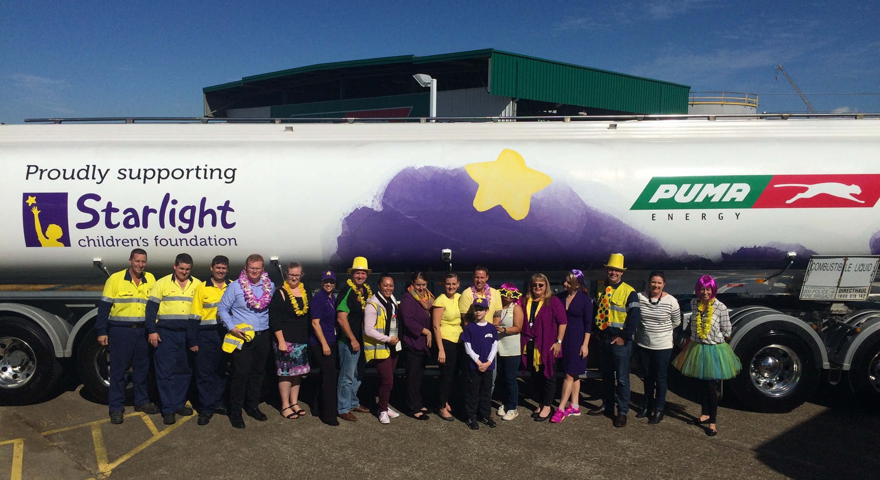 Puma Energy truck with Starlight branding