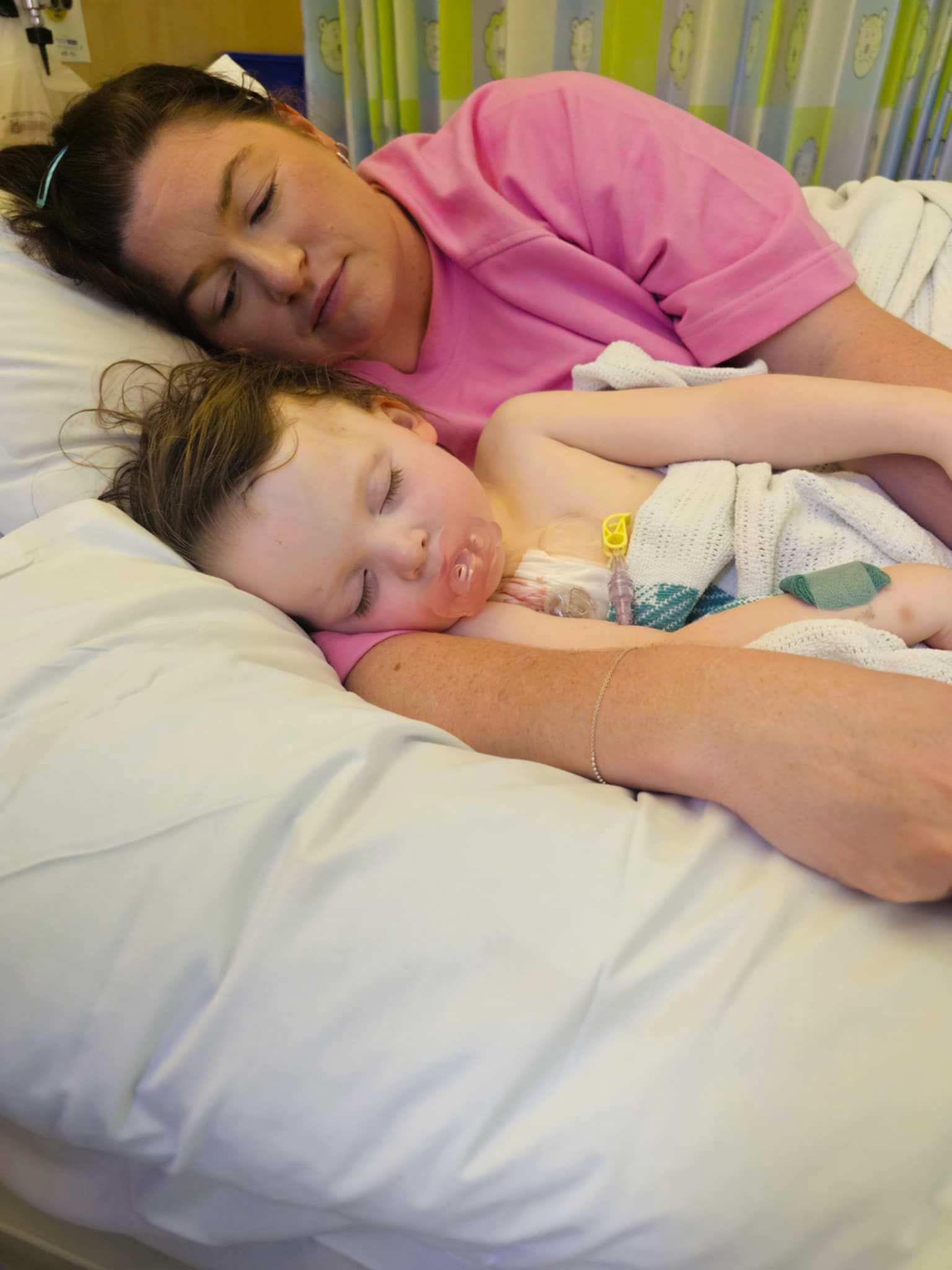 George with mum