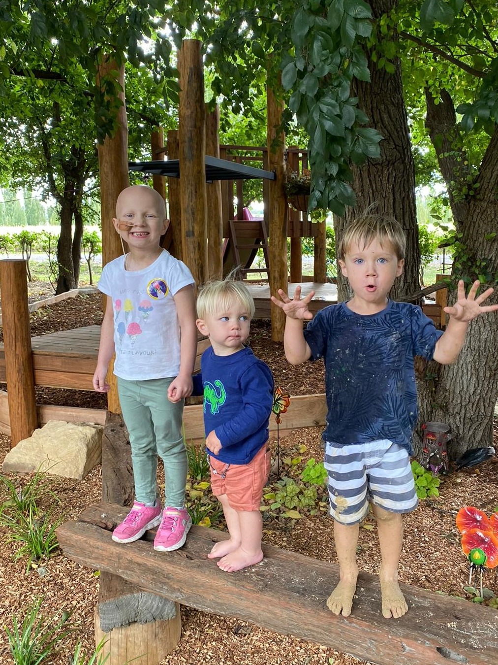 Izzy and brothers sensory garden