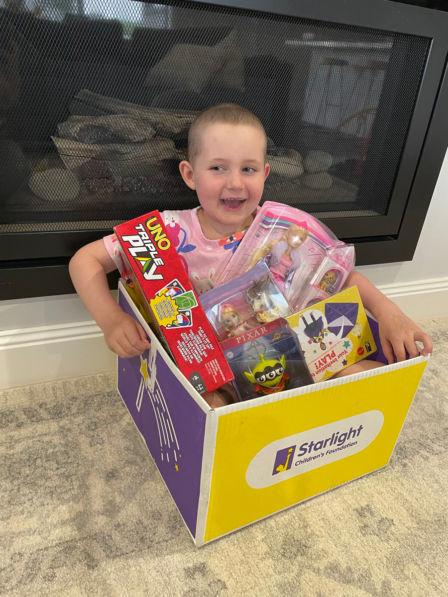 Molly in a Starlight box!