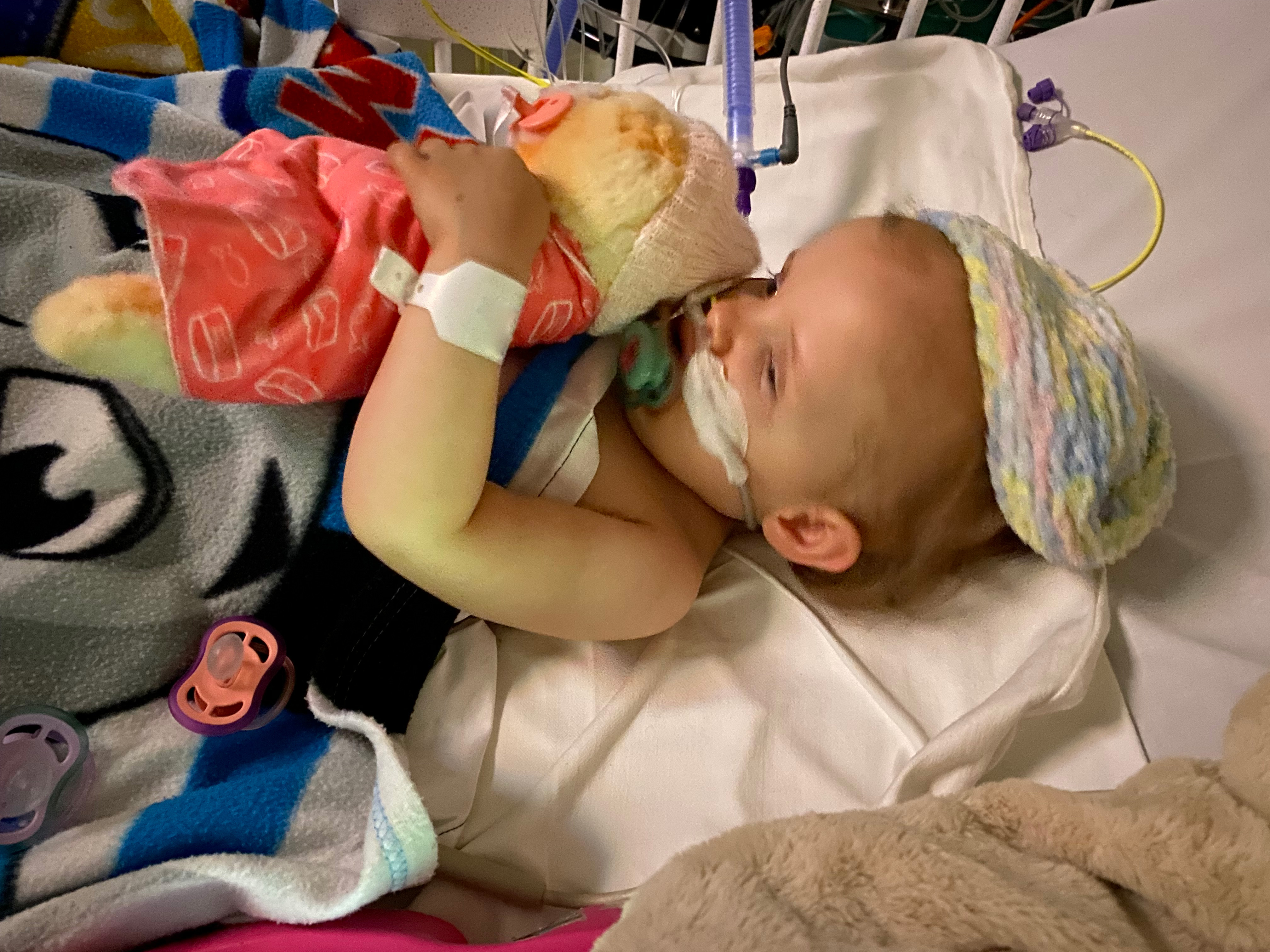 Jessica in hospital