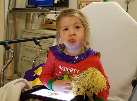 Anabela in hospital