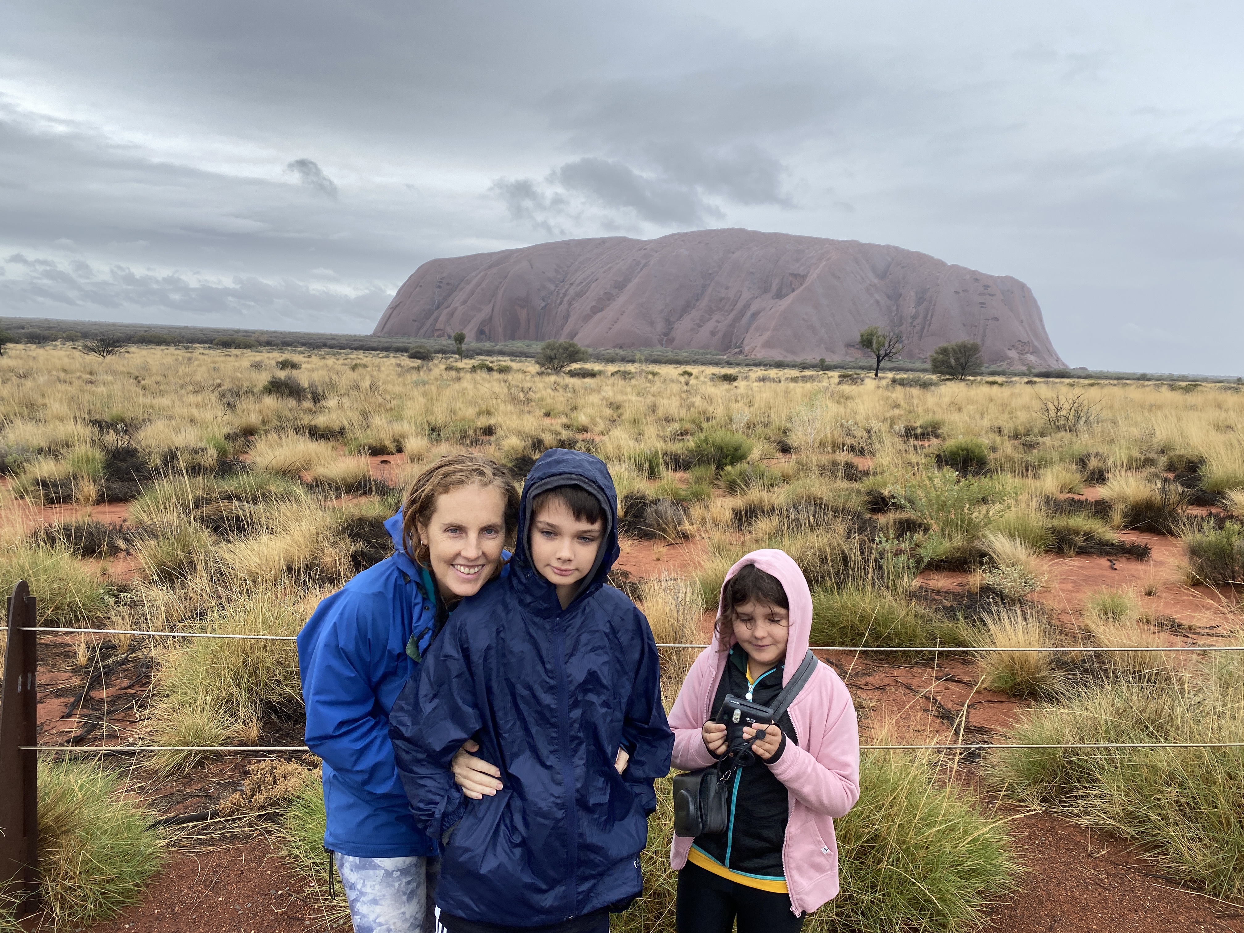 Lucie at Uluru