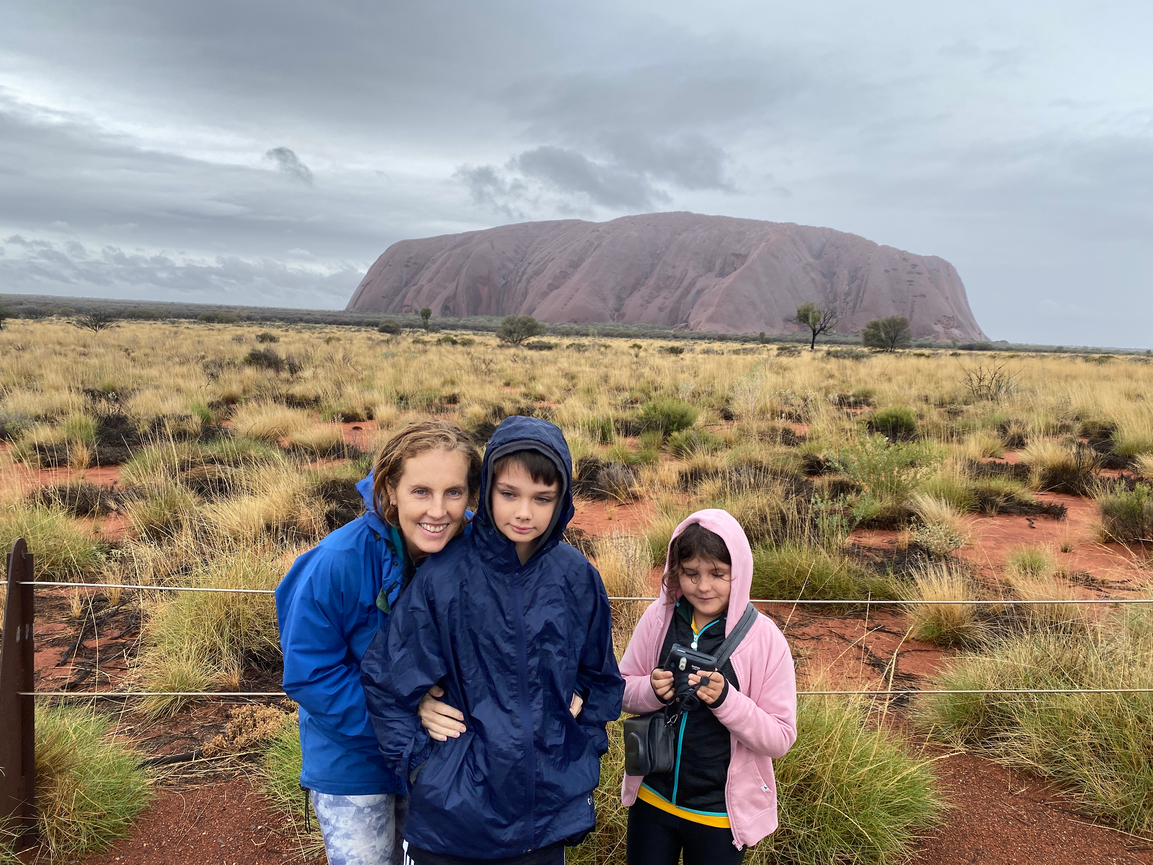 Lucie at Uluru