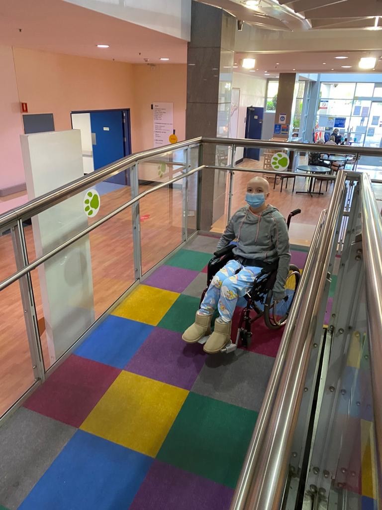 Lara in hospital