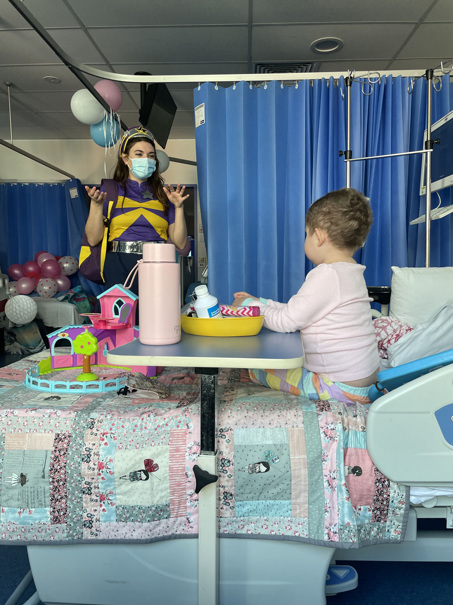 Molly in ward with Captain Starlight