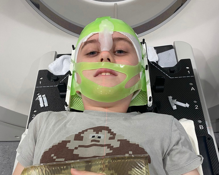 Ben undergoing chemotherapy
