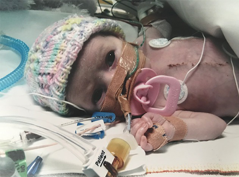 Dakota in hospital