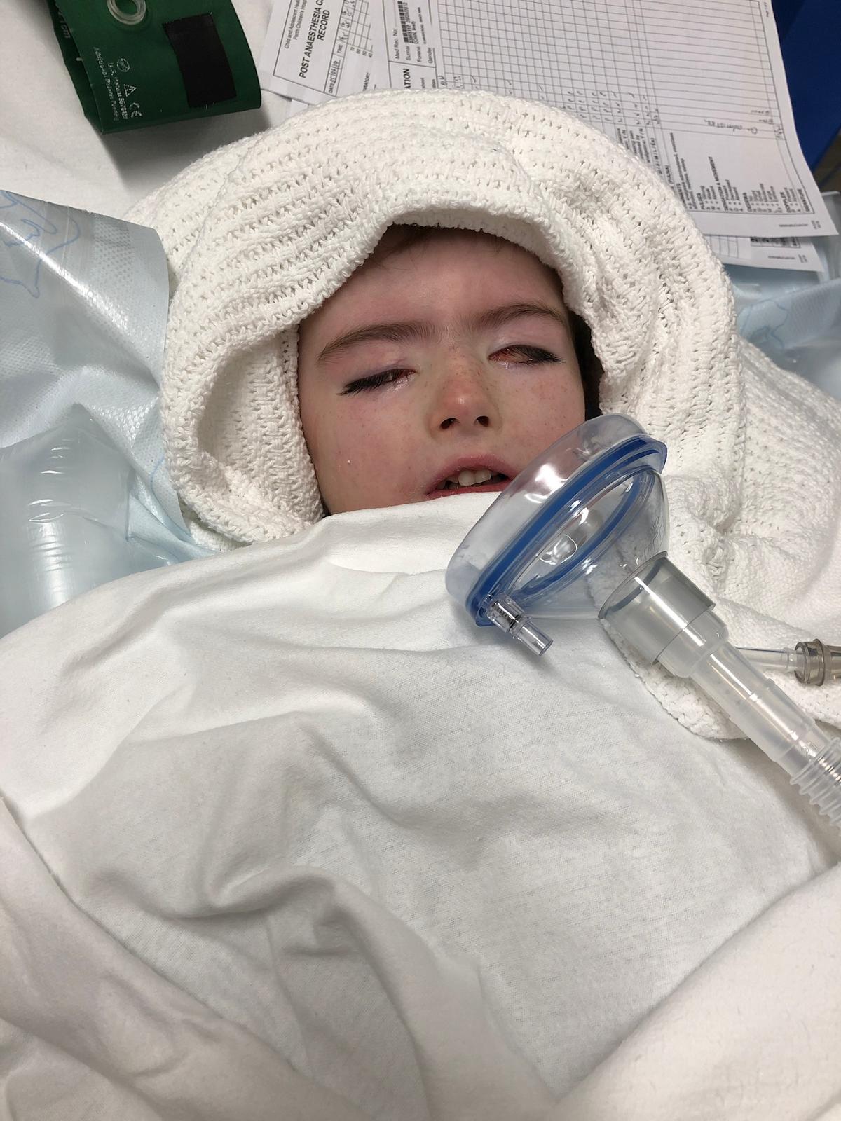 Brad in hospital