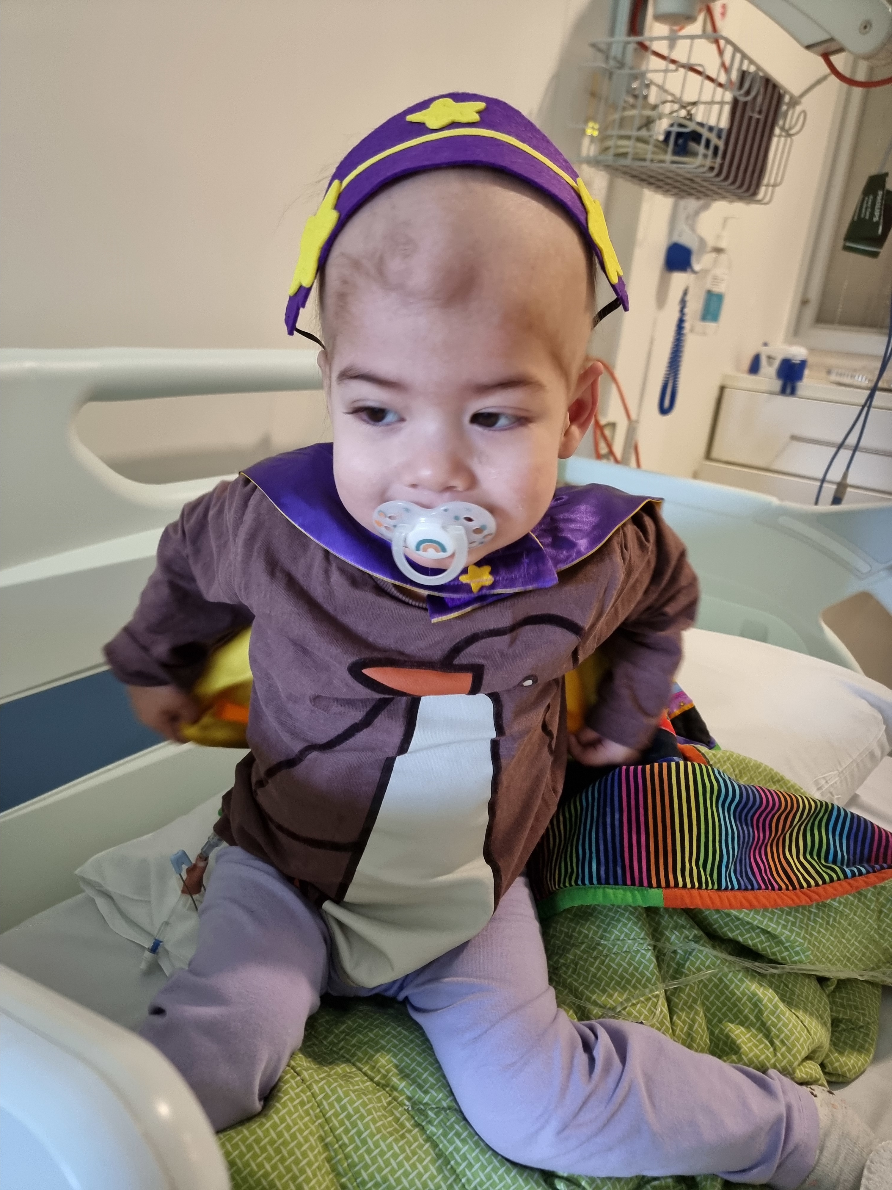 Mia in her Starlight Cape and cap