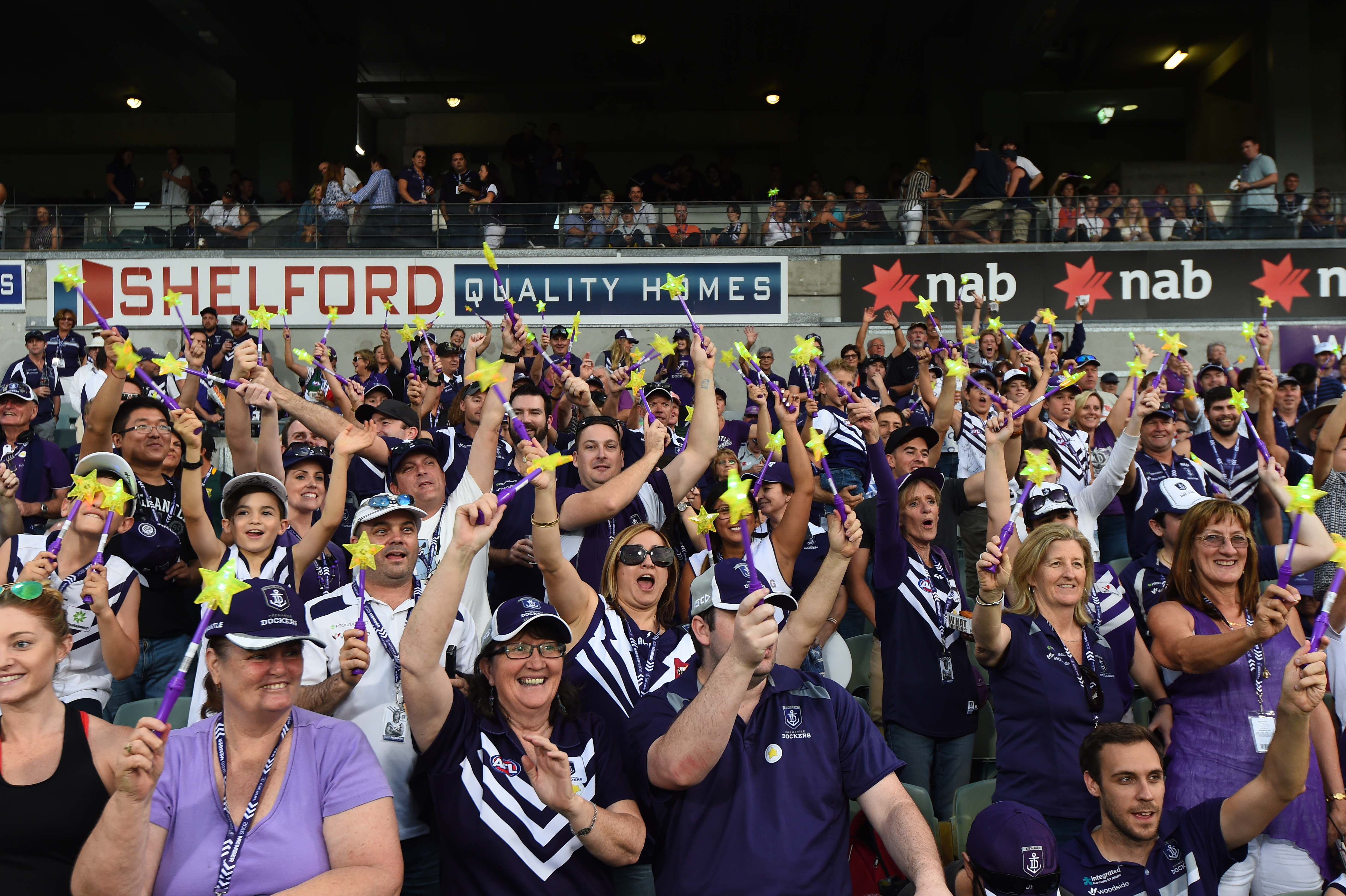 Fremantle fans purple haze image