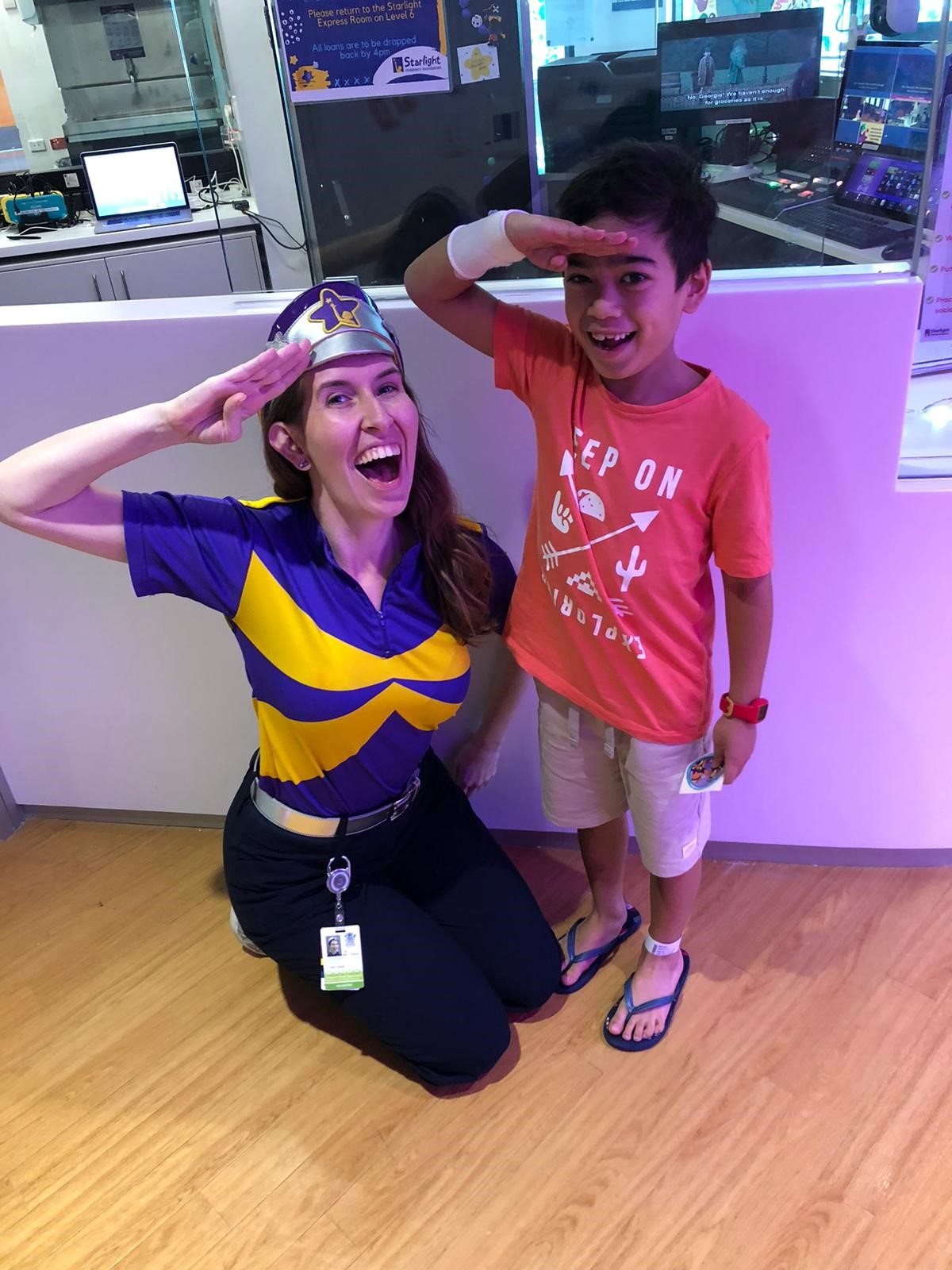 Daniel with Captain Starlight
