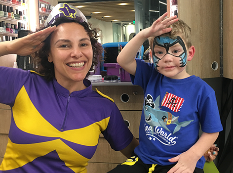 Oliver and Captain Starlight salute