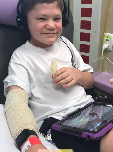 Damian in hospital