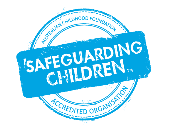 Safeguarding children accreditation logo sized for banner