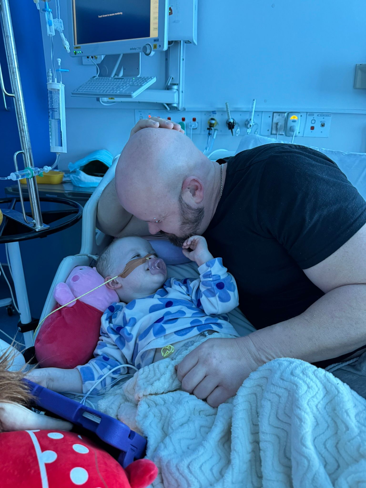 Georgie with dad