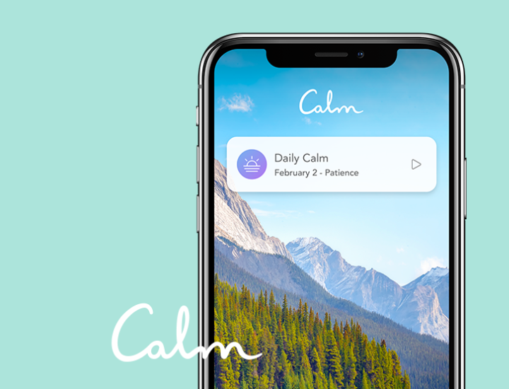 Calm app banner