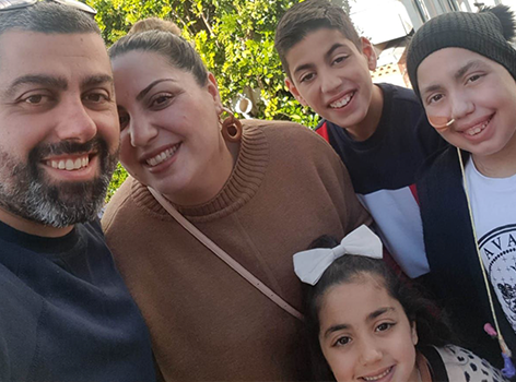Alyssar with her family