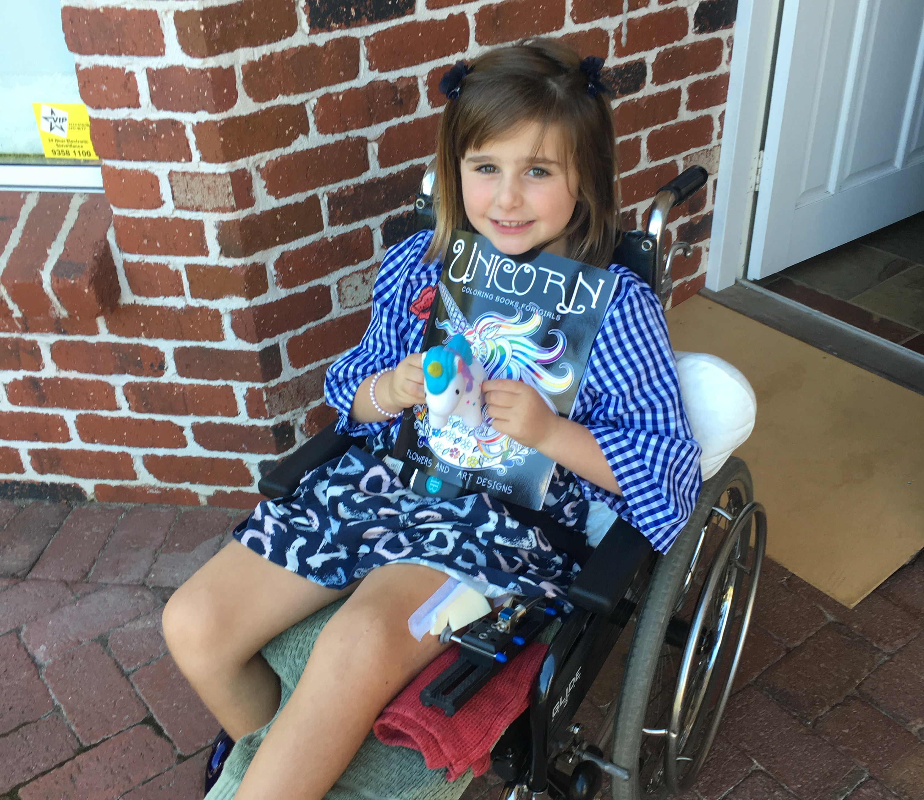 Rose in wheelchair