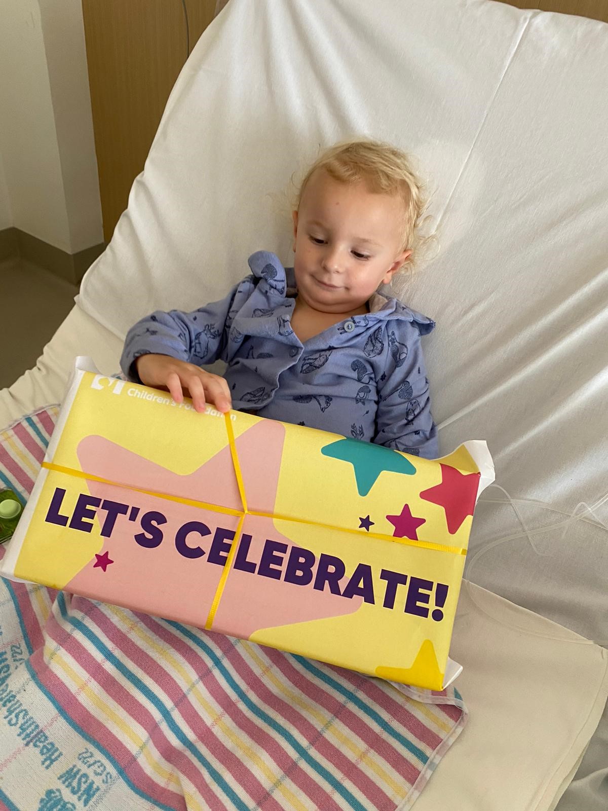 Jack with present from Captains