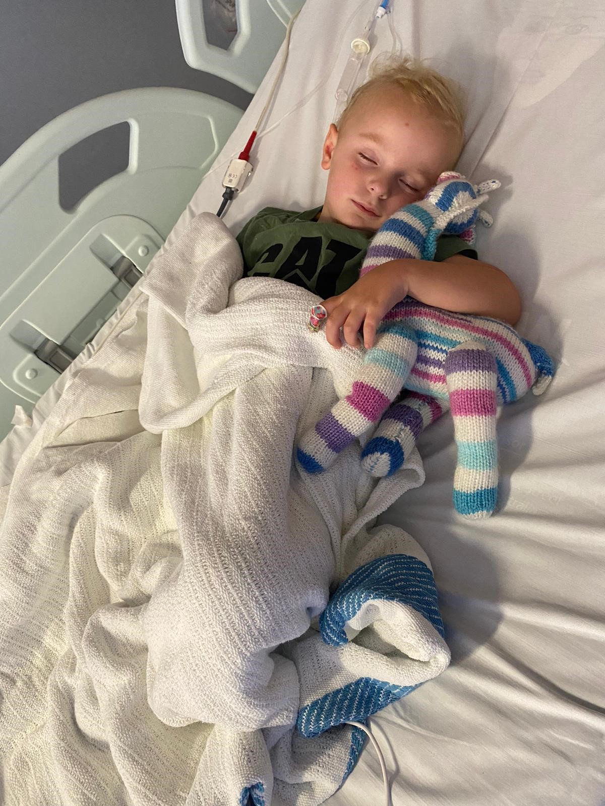 Jack in hospital asleep