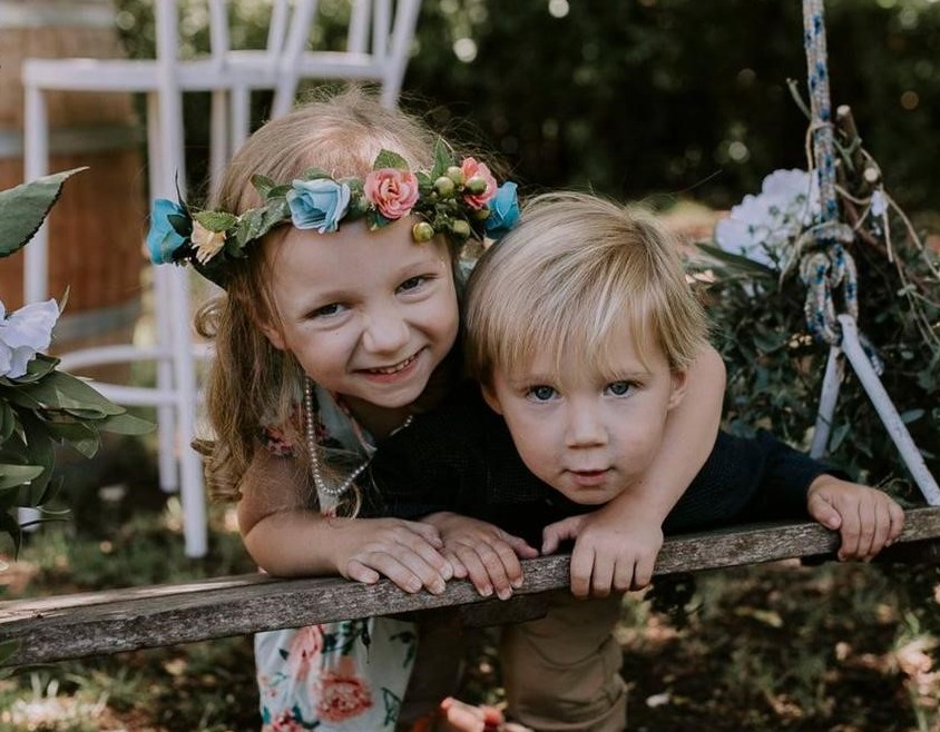 Izzy and brother pre diagnosis