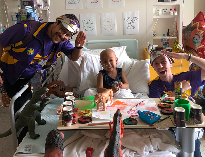 Taiyo with Captain Starlight on the ward