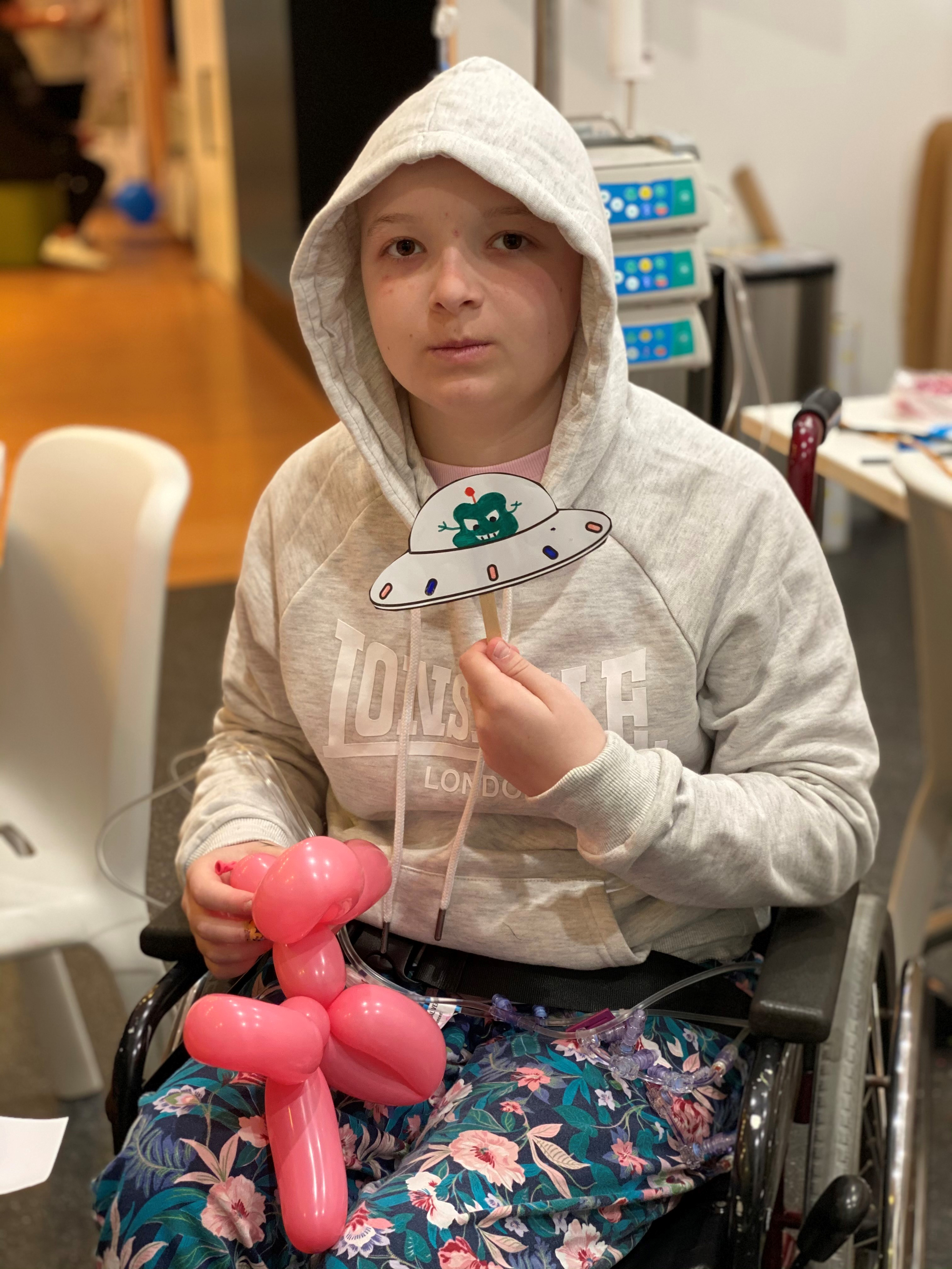 Lara during treatment 3